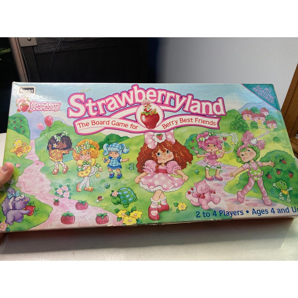 Vintage 1992 Strawberry Shortcake Strawberryland Board Game Rose Art 03050